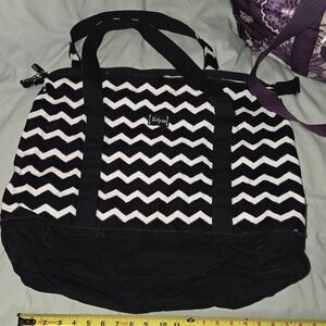 Vera Bradley Black and White Chevron Travel Bag